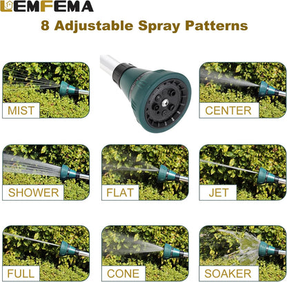 15 Inches Watering Wand & 8 Adjustable Watering Patterns and Valve