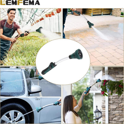 15 Inches Watering Wand & 8 Adjustable Watering Patterns and Valve