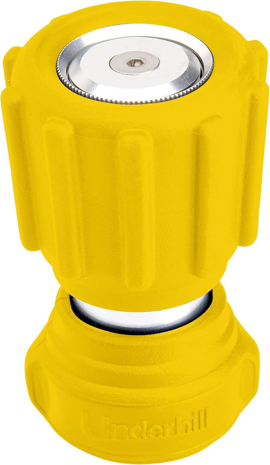 Magnum Stinger Fireman Style Garden Hose Nozzle NG400 – Heavy Duty Solid Brass Water Spray Nozzle, 11 GPM, 30–100 PSI, 3/4 Inch Thread Inlet, Jet Soak Fan Patterns, Professional Grade