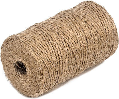 Garden Twine Strong Natural Jute 800 Feet Long Green Twine for Gardening Tomato Climbing Plant Tie Floristry Crafts Gift Wrapping Packing Decor (Green 2mm * 800feet)