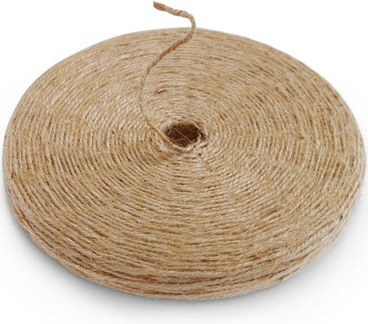 Garden Twine Strong Natural Jute 800 Feet Long Green Twine for Gardening Tomato Climbing Plant Tie Floristry Crafts Gift Wrapping Packing Decor (Green 2mm * 800feet)