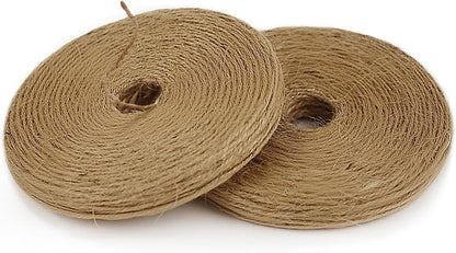 Garden Twine Strong Natural Jute 800 Feet Long Green Twine for Gardening Tomato Climbing Plant Tie Floristry Crafts Gift Wrapping Packing Decor (Green 2mm * 800feet)