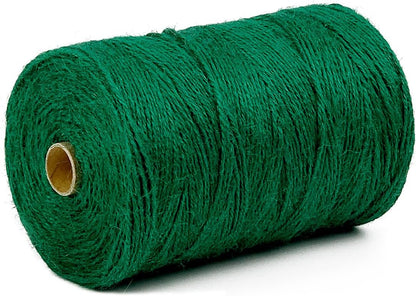 Garden Twine Strong Natural Jute 800 Feet Long Green Twine for Gardening Tomato Climbing Plant Tie Floristry Crafts Gift Wrapping Packing Decor (Green 2mm * 800feet)