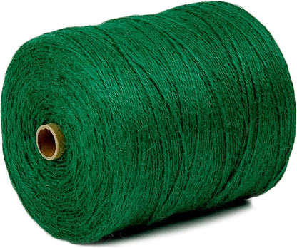 Garden Twine Strong Natural Jute 800 Feet Long Green Twine for Gardening Tomato Climbing Plant Tie Floristry Crafts Gift Wrapping Packing Decor (Green 2mm * 800feet)