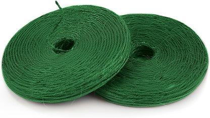 Garden Twine Strong Natural Jute 800 Feet Long Green Twine for Gardening Tomato Climbing Plant Tie Floristry Crafts Gift Wrapping Packing Decor (Green 2mm * 800feet)