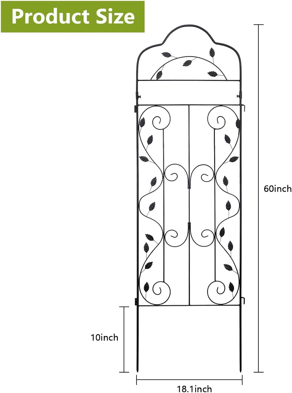 4 Packs 84 * 19 inch Metal Garden Trellis for Climbing Plants Outdoor,Heavy Duty,Black Coating Rustproof Trellis for Rose, Vegetable, Flowers, Expandable,Perfect for Training Climbing Plants
