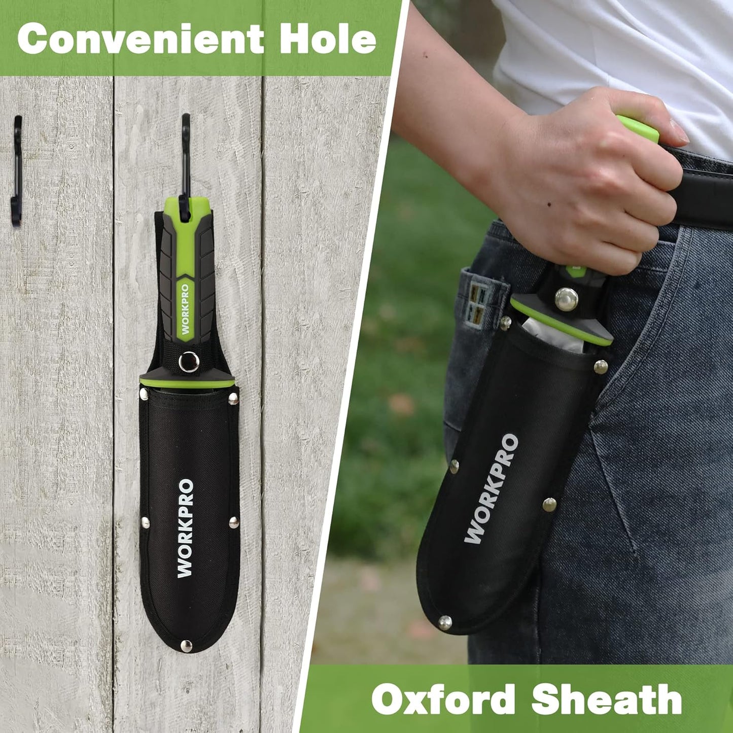 Hori Hori Garden Knife, Garden Tools with Oxford Sheath