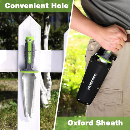 Hori Hori Garden Knife, Garden Tools with Oxford Sheath