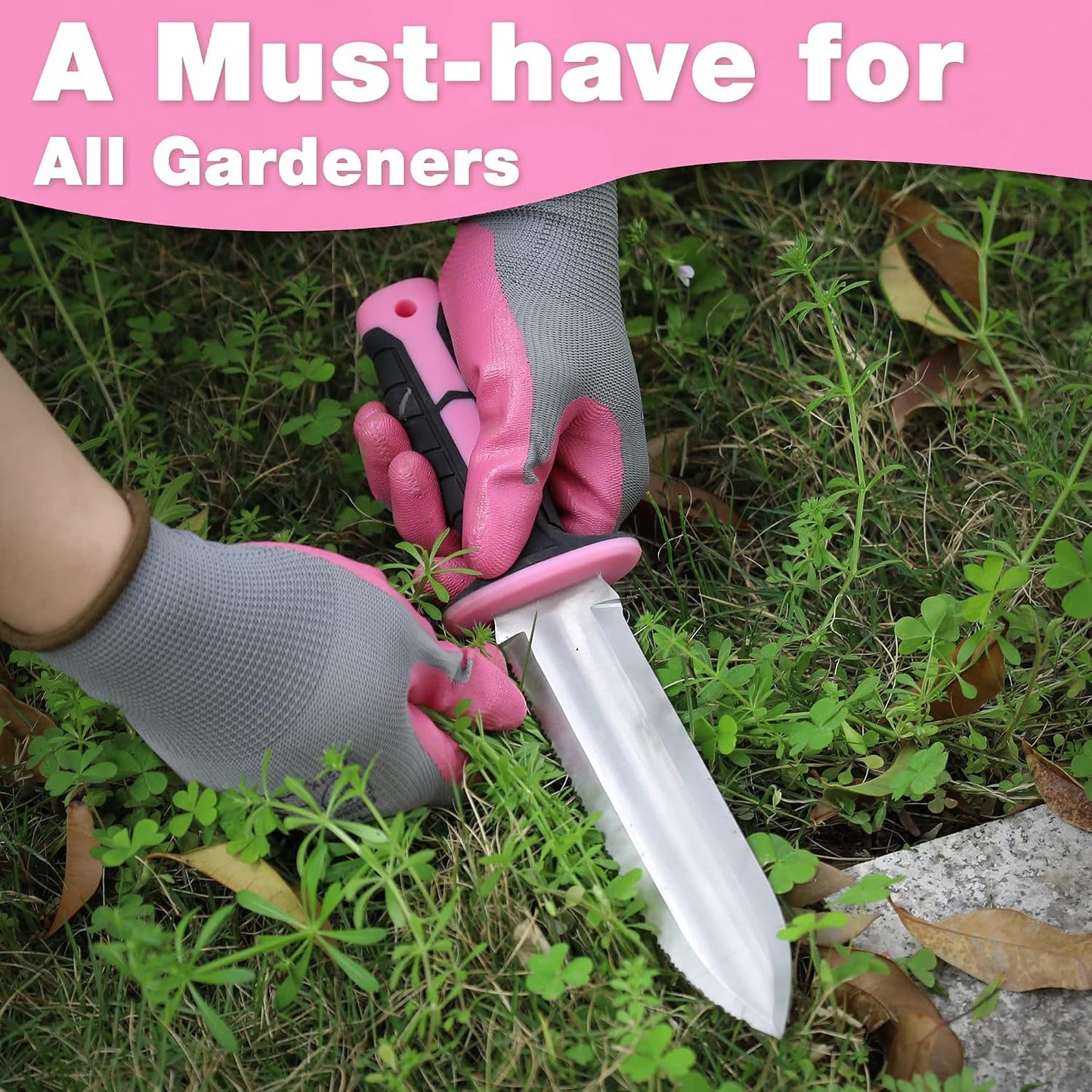 Hori Hori Garden Knife, Garden Tools with Oxford Sheath