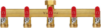 3 Way Garden Hose Splitter, 3/4" GHT Outdoor Water Spigot Splitter