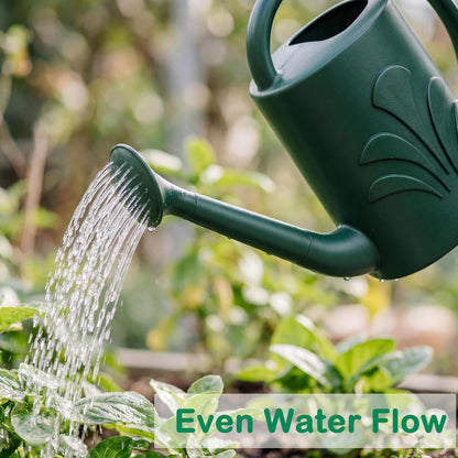1 Gallon Watering Can Outdoor, Watering Can for Indoor & Outdoor Plants, Flower with Detachable Sprinkler Head