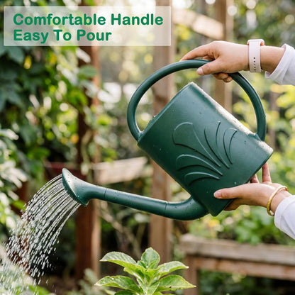 1 Gallon Watering Can Outdoor, Watering Can for Indoor & Outdoor Plants, Flower with Detachable Sprinkler Head