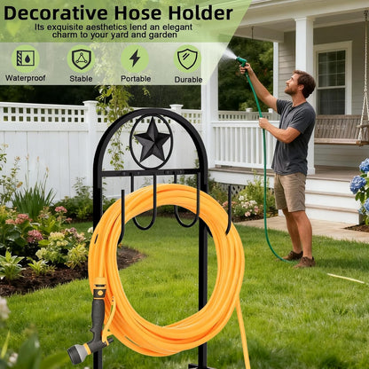 Garden Hose Holder,100ft Capacity Hose Reel,Star Style