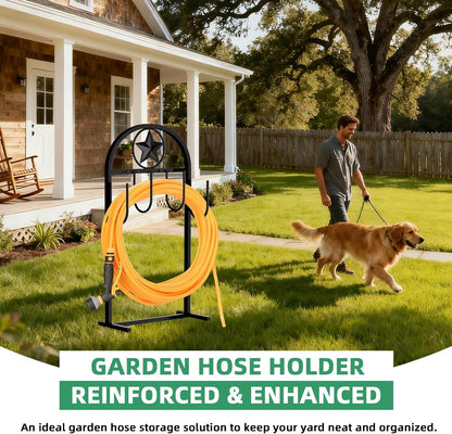 Garden Hose Holder,100ft Capacity Hose Reel,Star Style