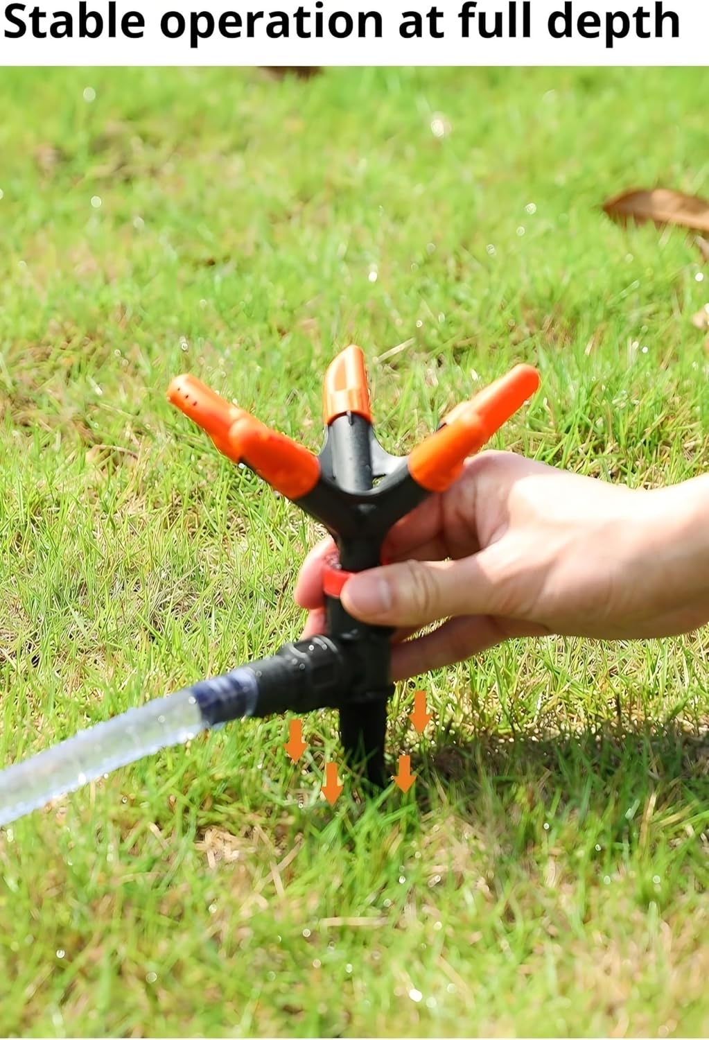 360° Rotating Sprinkler – Lawn Sprinkler with Adjustable 45° Angle, Watering System for Home Lawns and Gardens, Made of ABS Material（2pcs）