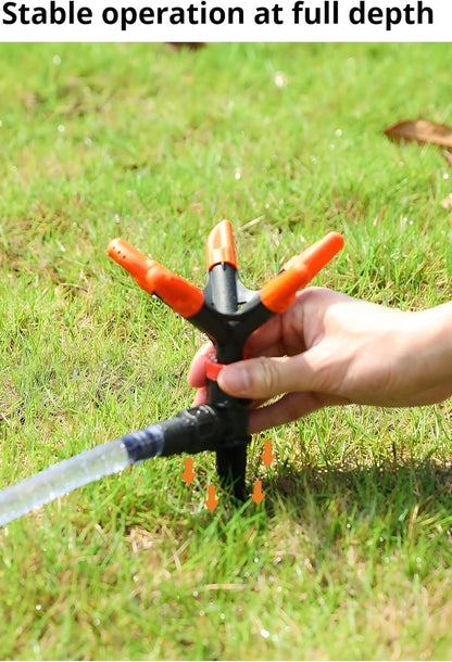 360° Rotating Sprinkler – Lawn Sprinkler with Adjustable 45° Angle, Watering System for Home Lawns and Gardens, Made of ABS Material（2pcs）