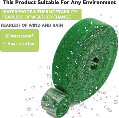 Green Garden Tie,Plant Ties for Climbing Plants,17FT Plant Supports for Effective Growing,Reusable and Adjustable,Plant Ties for Branches Flowers Tomatoes Indoor Outdoor Greenhouse