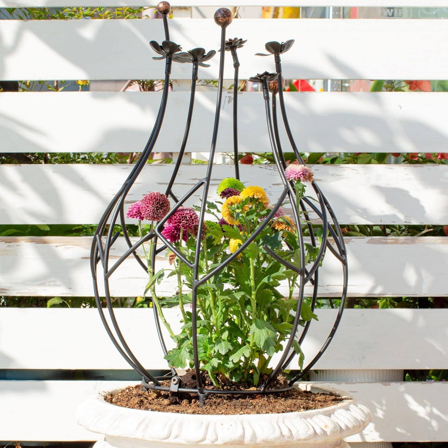 Obelisk Trellis Garden - 27" Metal Climbing Support for Vines