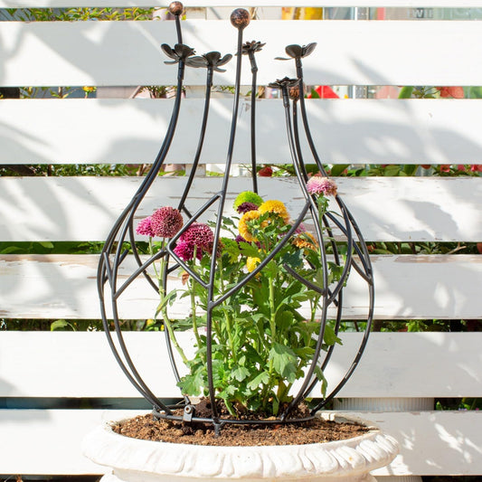 Obelisk Trellis Garden - 27" Metal Climbing Support for Vines