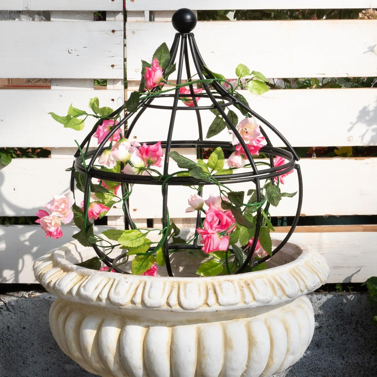 Obelisk Trellis Garden - 27" Metal Climbing Support for Vines