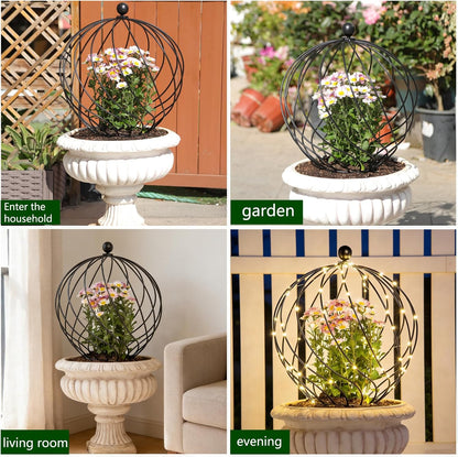 Obelisk Trellis Garden - 27" Metal Climbing Support for Vines