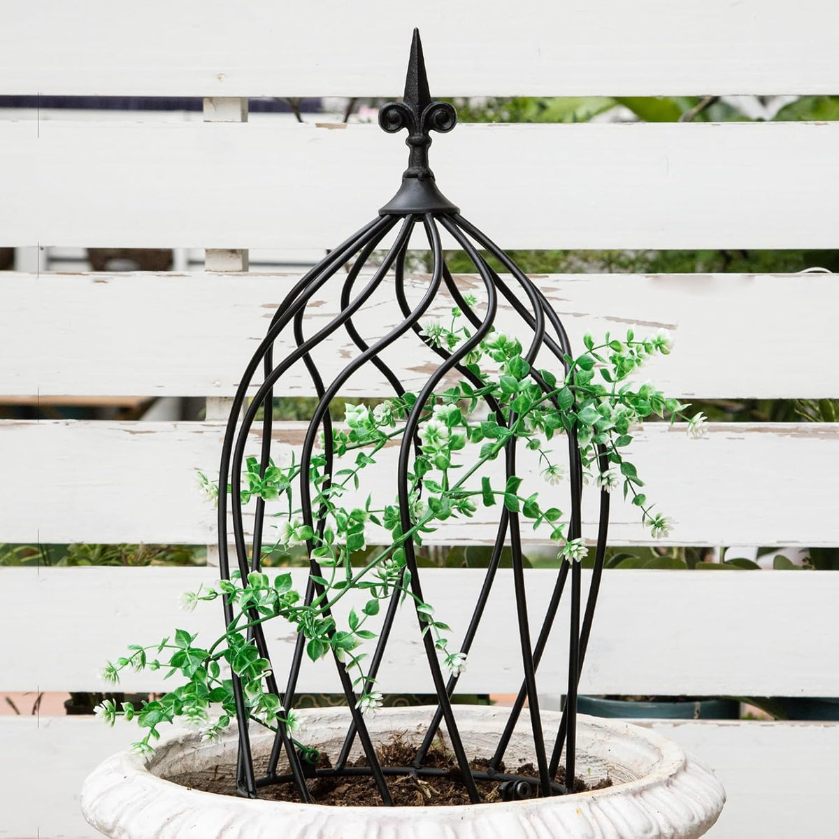 Obelisk Trellis Garden - 27" Metal Climbing Support for Vines