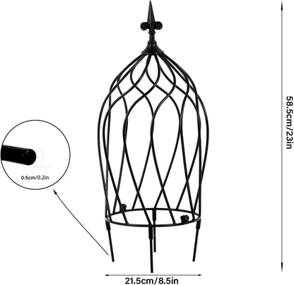 Obelisk Trellis Garden - 27" Metal Climbing Support for Vines