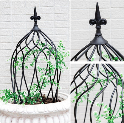 Obelisk Trellis Garden - 27" Metal Climbing Support for Vines