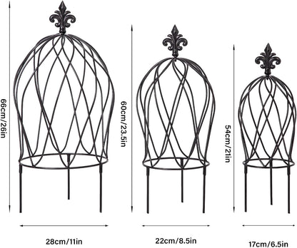 Obelisk Trellis Garden - 27" Metal Climbing Support for Vines