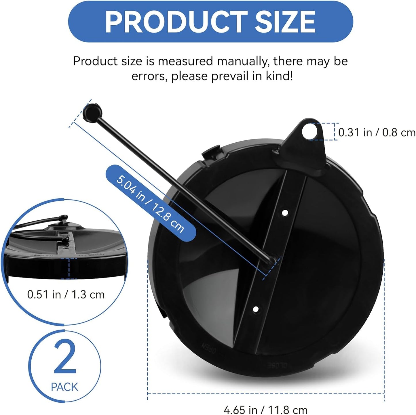 A040338BK Hose Carrier Cap/Strap for Valterra RV Sewer Hose Carrier