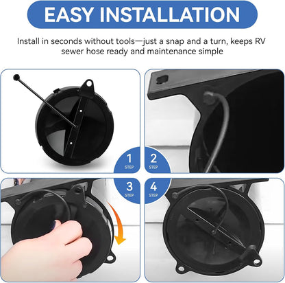 A040338BK Hose Carrier Cap/Strap for Valterra RV Sewer Hose Carrier