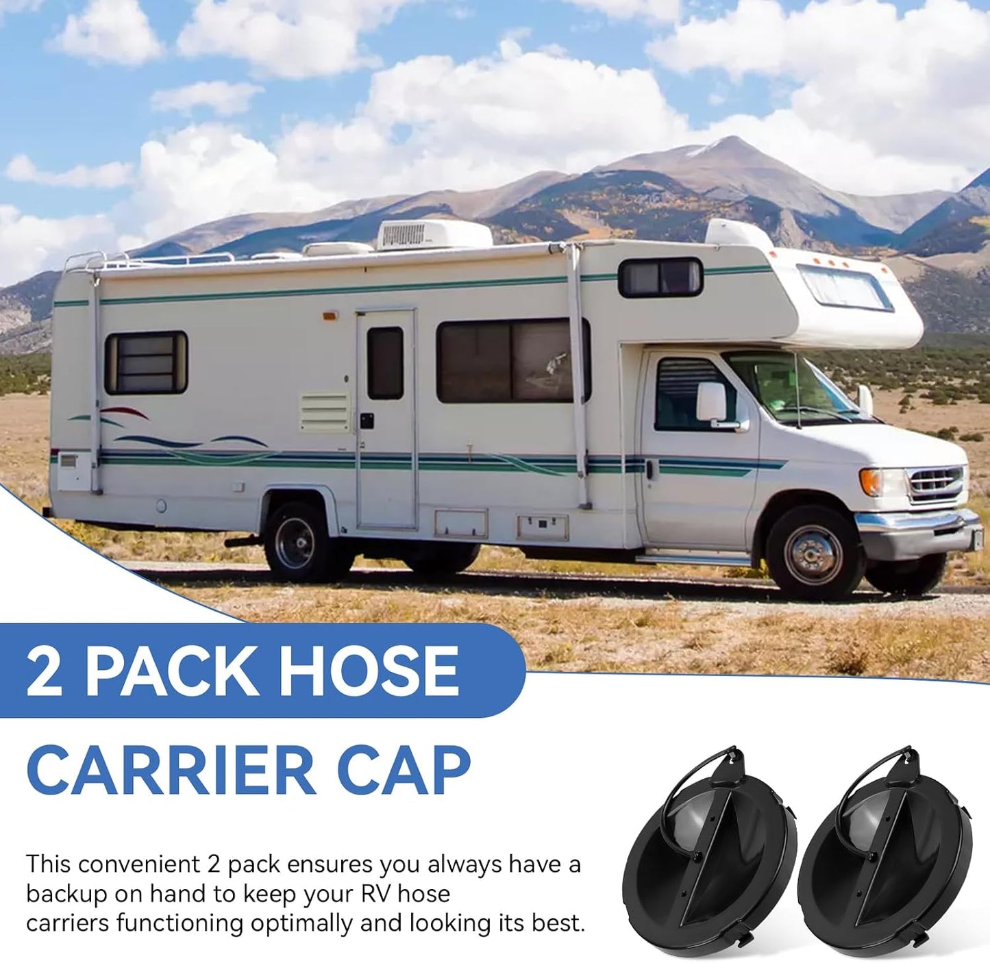 A040338BK Hose Carrier Cap/Strap for Valterra RV Sewer Hose Carrier