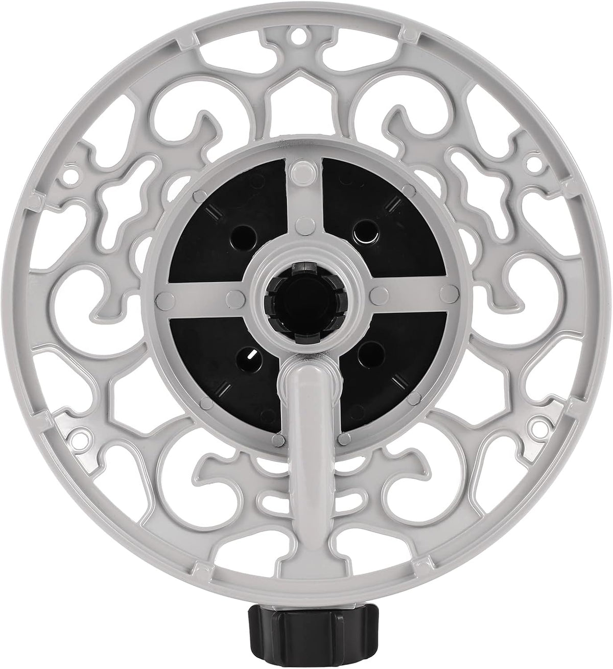Turret Pattern Sprinkler, 8-Pattern Stationary Water Sprinkler on Metal Decorative Base for Watering Small and Large Yards, Lawns, Garden or Odd Shaped Areas
