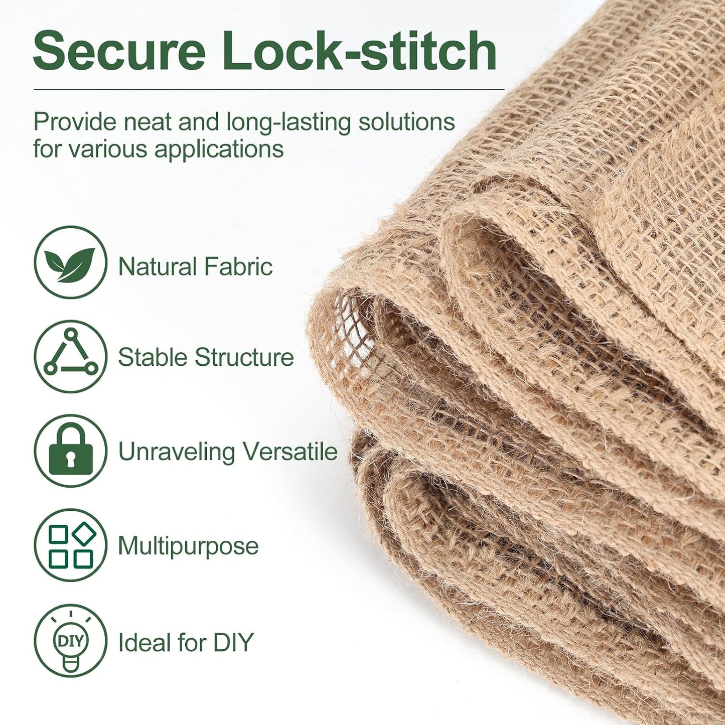 50FT x 40IN Natural Burlap Plant Covers for Winter Freeze Protection