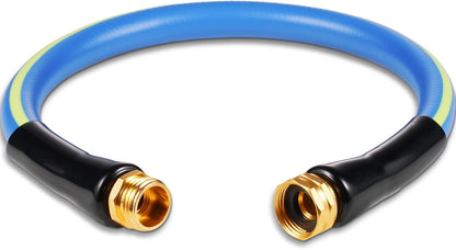 Short Garden Hose 2ft x 5/8",Rubber Water Hose for Hose Reel