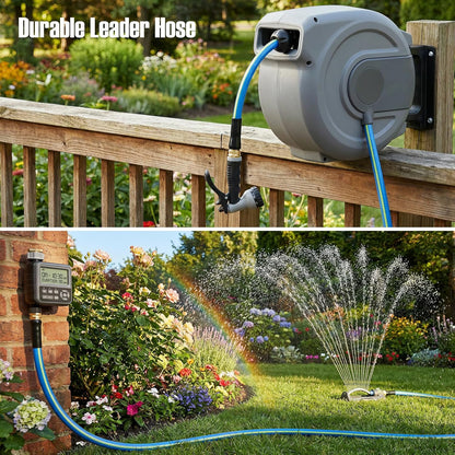 Short Garden Hose 2ft x 5/8",Rubber Water Hose for Hose Reel