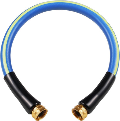 Short Garden Hose 2ft x 5/8",Rubber Water Hose for Hose Reel