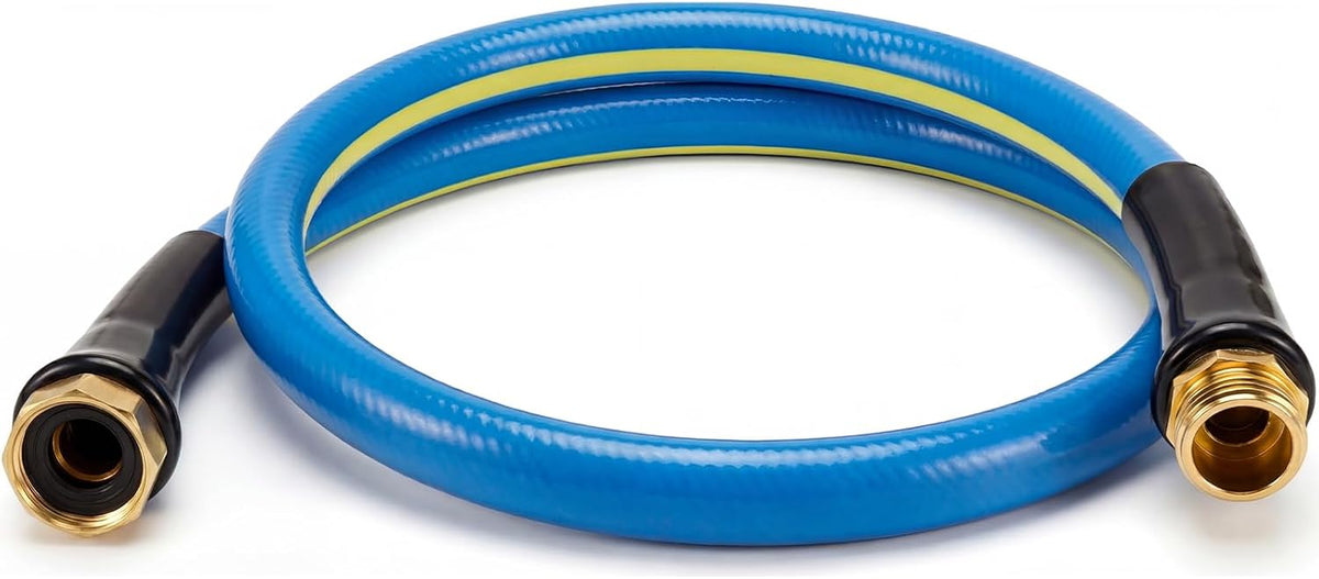 Short Garden Hose 2ft x 5/8",Rubber Water Hose for Hose Reel