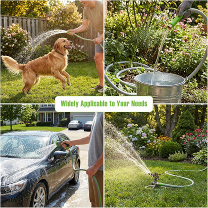 Short Garden Hose 2ft x 5/8",Rubber Water Hose for Hose Reel
