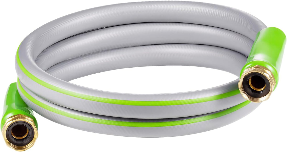 Short Garden Hose 2ft x 5/8",Rubber Water Hose for Hose Reel