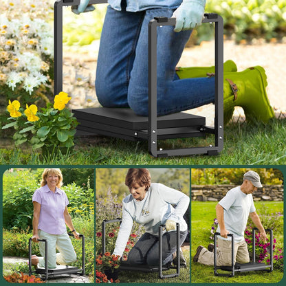 Garden Kneeler and Seat, 10.2" Wider Heavy Duty Thick for Kneeling and Seat