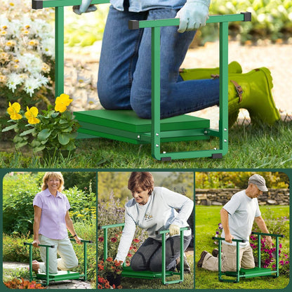 Garden Kneeler and Seat, 10.2" Wider Heavy Duty Thick for Kneeling and Seat