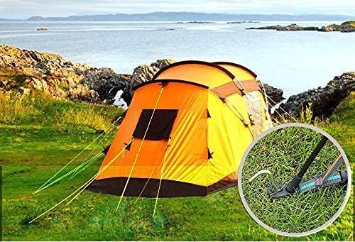 Metal Tent Stakes Heavy Duty 9 Inch, Anti-Rust Yard Pegs for Camping