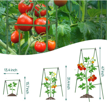 Garden Cucumber Trellis for Climbing Plants Outdoor, 47x16 inch A Frame Cucumber Trellis for Garden Raised Bed, Plant Support for Vegetable Vine Pea Bean, with Netting (Green, 47x16inch)
