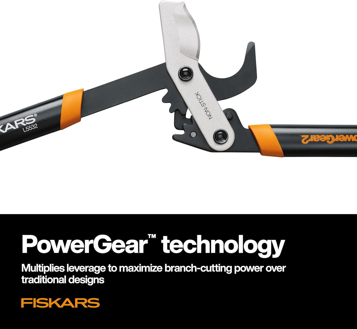 32” PowerGear2 Garden Bypass Loppers, 2" Cut Capacity Tree Trimmer