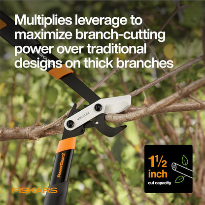 32” PowerGear2 Garden Bypass Loppers, 2" Cut Capacity Tree Trimmer