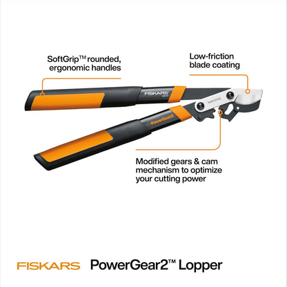 32” PowerGear2 Garden Bypass Loppers, 2" Cut Capacity Tree Trimmer