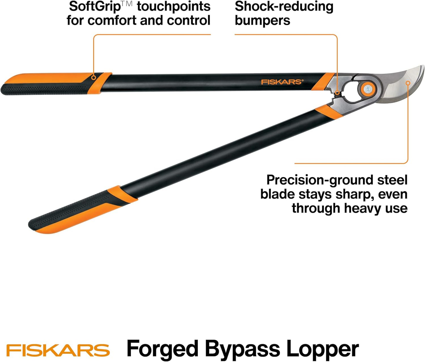 32” PowerGear2 Garden Bypass Loppers, 2" Cut Capacity Tree Trimmer