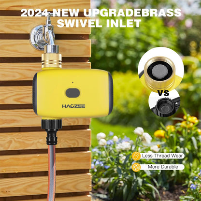 Smart Water Timer for Garden Hose, Sprinkler Timer for Watering,Requires Zigbee 3.0 Hub,Support Home Assistant Zigbee2mqtt,Automatic Irrigation Controller System for Lawns and Yard.