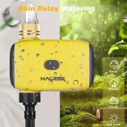 Smart Water Timer for Garden Hose, Sprinkler Timer for Watering,Requires Zigbee 3.0 Hub,Support Home Assistant Zigbee2mqtt,Automatic Irrigation Controller System for Lawns and Yard.